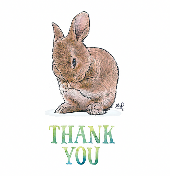 Thank You Bunny Gift Enclosure - #Gift8